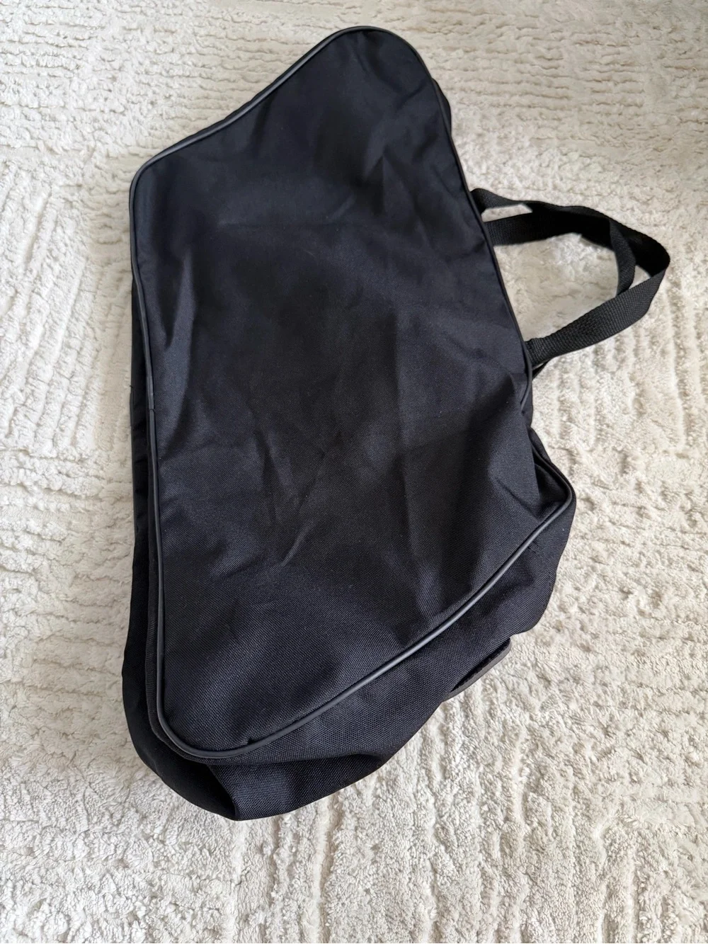Harley Davidson Large Black Canvas Duffle Bag Travel Carry On Biker Motorcycle